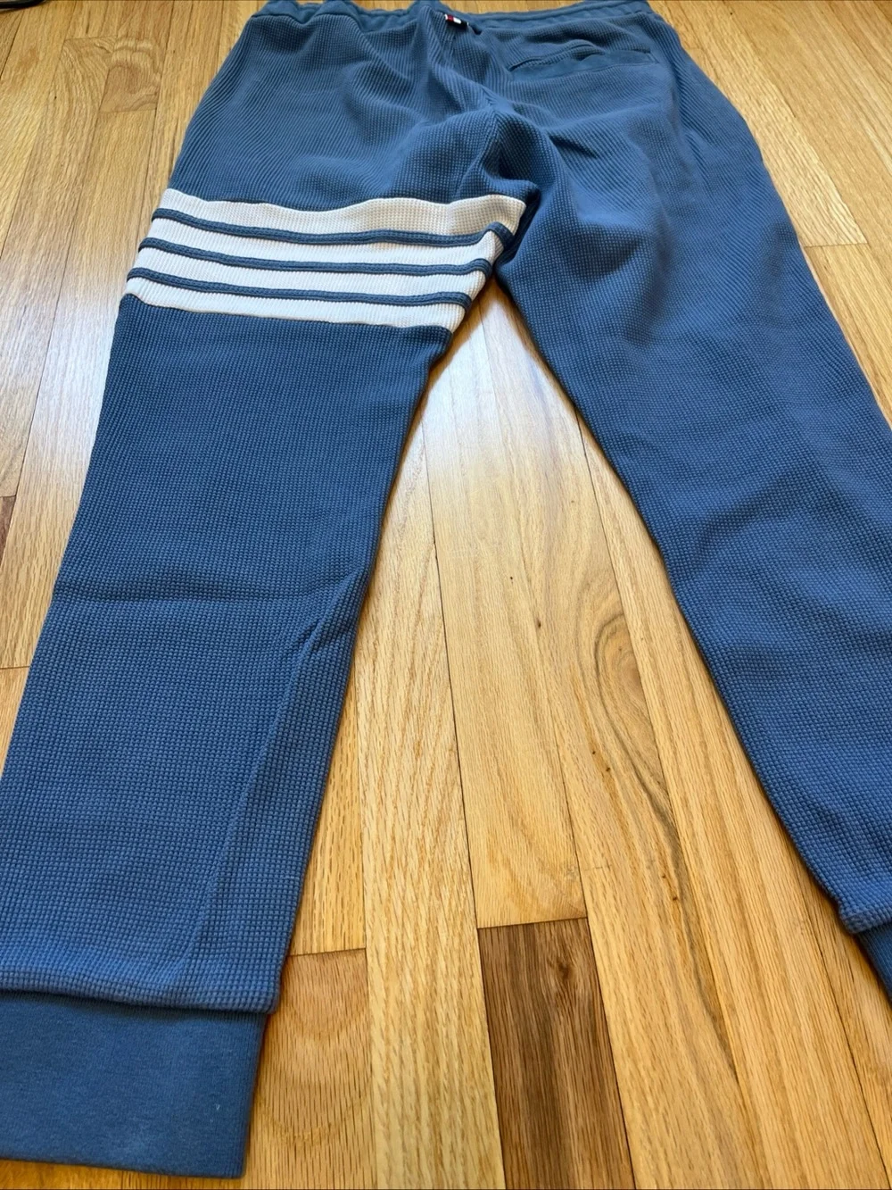 Thom Browne Waffle Sweatpants 4-Bar Thermal Thick Size 2 Jogger Made In Japan